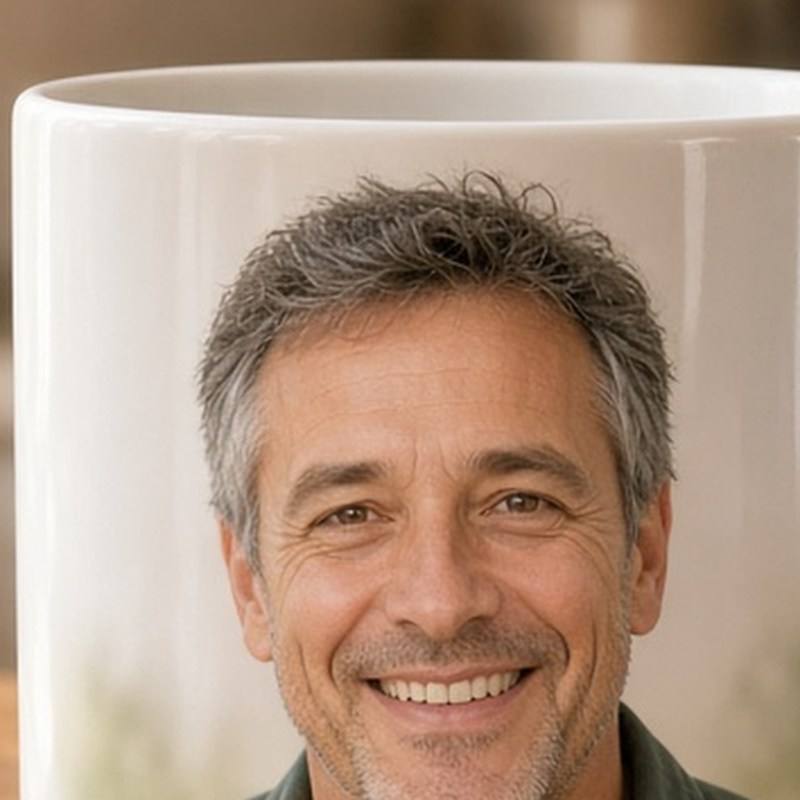 Grill Master Dad mug angle